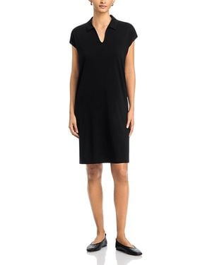 Eileen Fisher Classic Collar Dress - Black