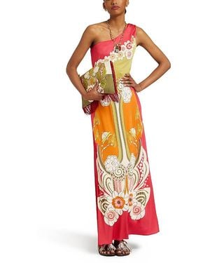 La DoubleJ Clingy Roy Dress Placee - Orange