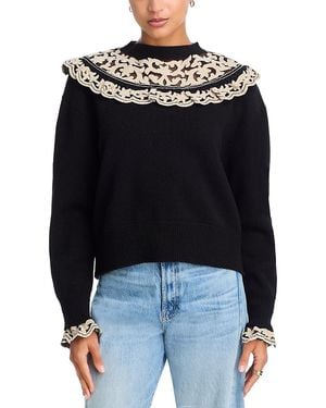 Sea Bea Sailor Collar Sweater - Black