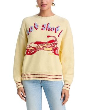 Mother The Big Sweater Crewneck Sweater - Blue