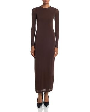 Wardrobe NYC Closet. Nyc Sheer Midi Dress - Brown