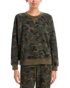 Xirena Marathon Cotton Blend Printed Sweatshirt - Green