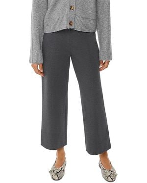 Whistles Camilla Wide Leg Pants - Grey