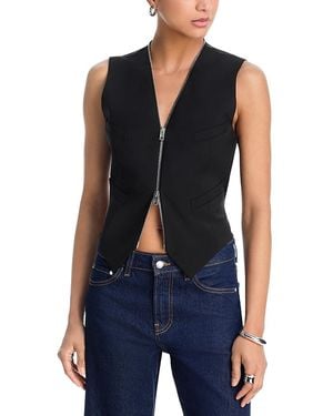 Alexander Wang T Tailored Zippered Vest - Black