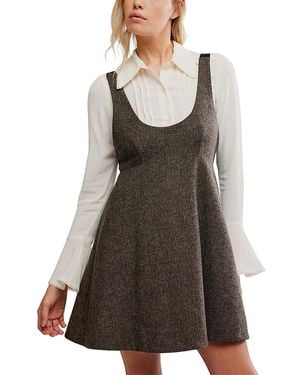 Free People Cyd Mini Dress - Gray