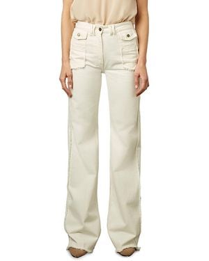 Gerard Darel Raw Hem Jeans - Natural