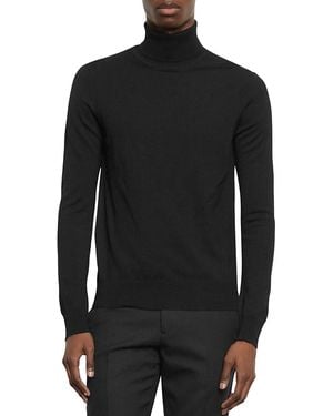 Sandro Turtleneck Slim Fit Sweater - Black