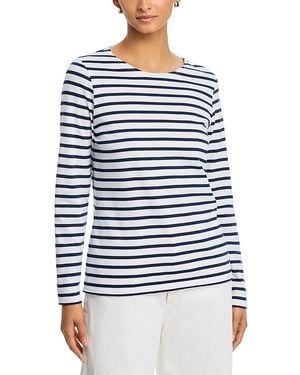 Saint James Minquidame Long Sleeve Tee - Blue