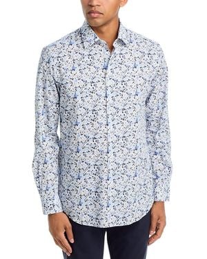 Paul Smith Flower Print Shirt - Blue