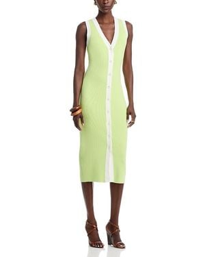 Toccin Victoria Tie Waist Dress - Green