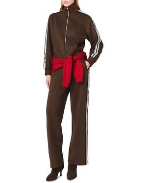 Maje Tolympy High Neck Sweatshirt - Red