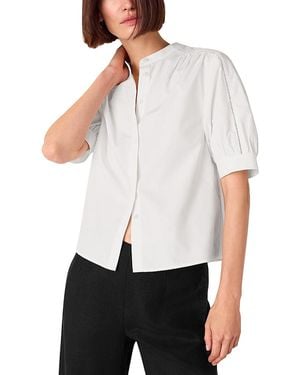 Whistles Short Sleeve Blouse - White