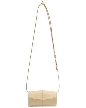 Jil Sander Linea Leather Wallet Crossbody - White