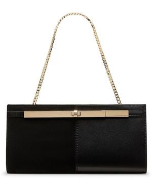 Stuart Weitzman 5050 Posh Leather Clutch - Black