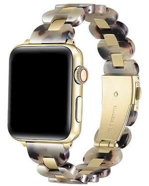 The Posh Tech Aria Resin Stainless Steel Band For Apple Watch - Black