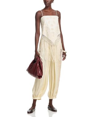 Sea Rafina Eyelet Top - Natural