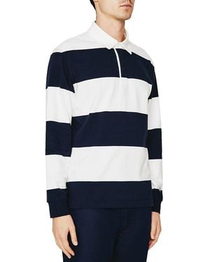 AG Jeans Wade Long Sleeve Rugby Shirt - Blue