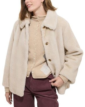 Alex Mill Duane St Faux Fur Jacket - Natural