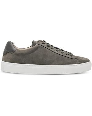 Reiss Finley Nubuck Sneakers - Gray