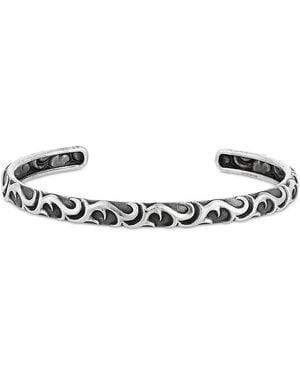 John Varvatos Sterling Gothic Cuff Bracelet - White
