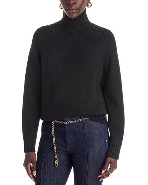Michael Kors Michael Turtleneck Easy Sweater - Blue