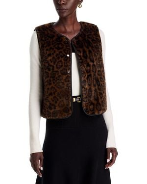 Echo Animal Hillside Faux Fur Vest - Black