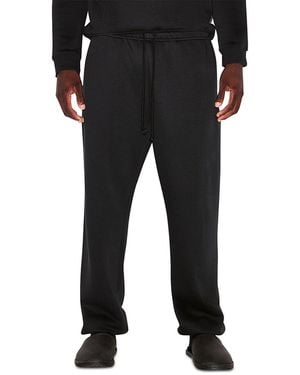 Skims Fleece Straight Leg Sweatpants - Black