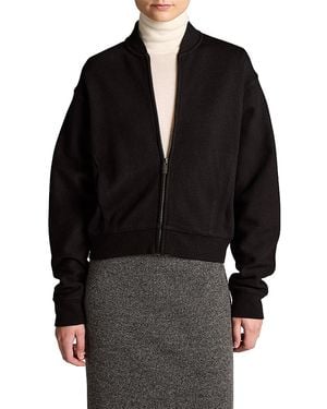 Vince Ponte Knit Bomber Jacket - Black