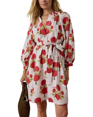 Faherty Voile Kaia Mini Dress - Red