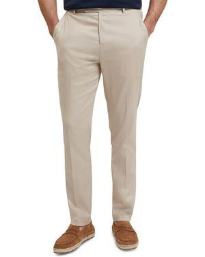 Ted Baker Sabaton Slim Cotton Trouser - Natural