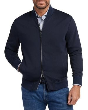David Donahue Cruiser Cotton Bomber Jacket - Blue