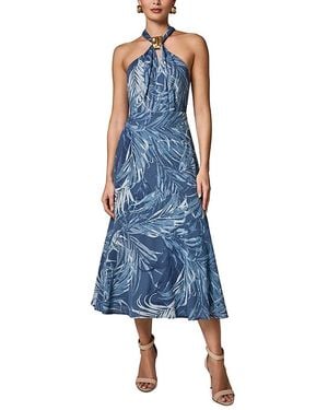 Donna Karan Donna Karan Ring Hardware Midi Dress - Blue