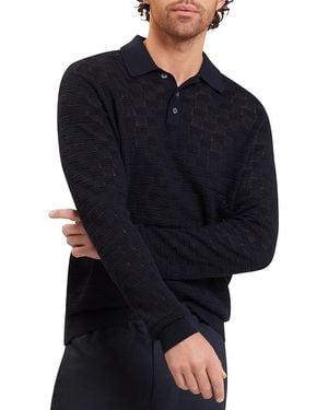Ted Baker Osaka Interlock Stitch Polo Shirt - Blue