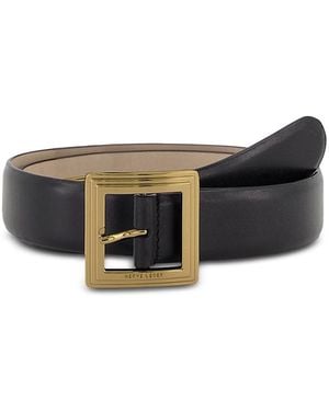 Hervé Léger Constance Leather Belt - Gray