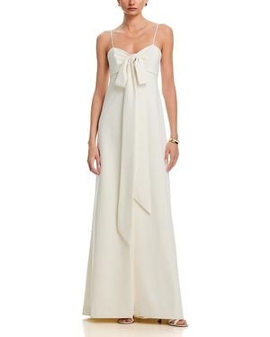 Cinq À Sept Amberly Bow Front Gown - White