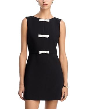 French Connection Azra Bow Mini Dress - Black