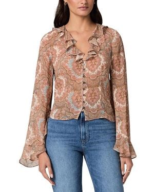 PAIGE Eve Silk Blouse - Blue