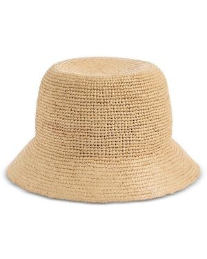 Madewell Crochet Raffia Straw Sun Hat - Natural