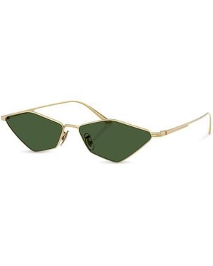 KHAITE Oliver Peoples X Geometric Sunglasses, 60Mm - Green