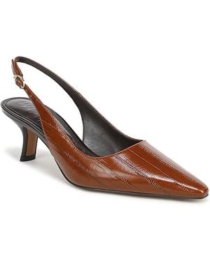 Sam Edelman Bianka Woven Leather Slingback Pumps - Brown