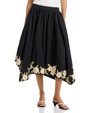 AREA STARS Gia Floral Skirt - Black