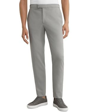 Reiss Slim Fit Drawcord Waist Pants - Gray