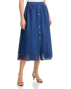 Tahari The Laylee Denim Skirt - Blue