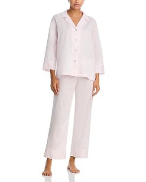 Natori Infinity Cotton Pajama Set - White