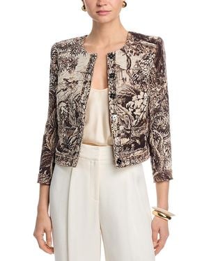 L'Agence Lian Collarless Jacket - Natural