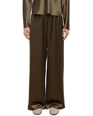 Leset Barb Bias Wide Leg Pants - Green