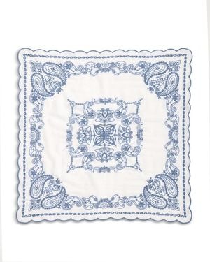 Madewell Cotton Eyelet Bandana - Blue