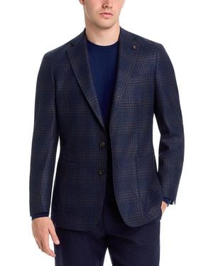 Peter Millar Collins Plaid Wool Blend Tailored Fit Jacket - Blue