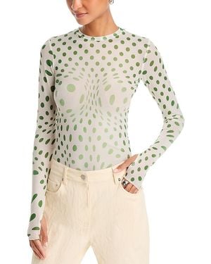 AFRM Kaylee Printed Lace Top - Natural