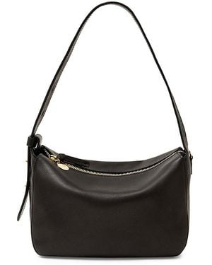Clare V. Fleurine Leather Shoulder Bag - Black